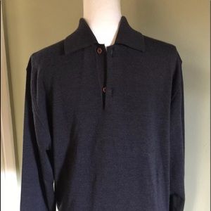 Barney’s NY Long sleeves polo made in Italy xl